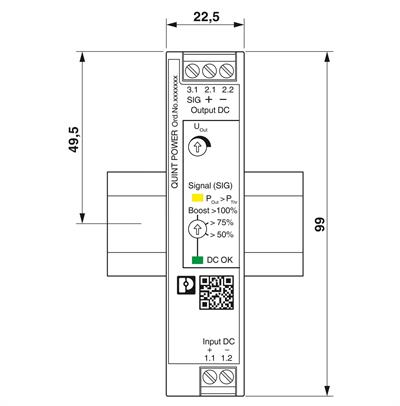 Phoenix Contact 1066703 QUINT4-PS/12-24DC/24DC/1.3/SC - DC/DC dönüştürücü