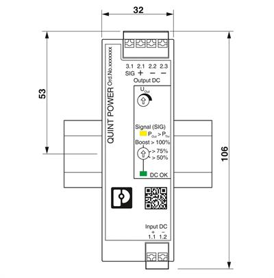 Phoenix Contact 1066708 QUINT4-PS/48-110DC/24DC/2.5/PT – DC/DC Dönüştürücü