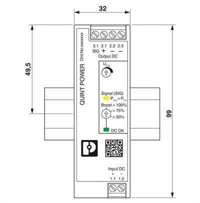 Phoenix Contact 1066718 QUINT4-PS/12-24DC/24DC/2.5/SC – DC/DC dönüştürücü