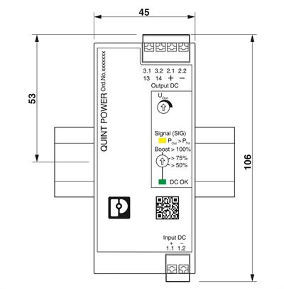 Phoenix Contact 1098676 QUINT4-PS/24-48DC/48DC/2/PT – DC/DC dönüştürücü