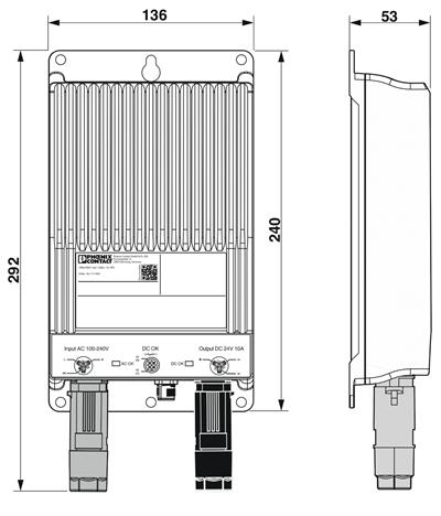 Phoenix Contact 1111664 TRIO-PS67/1AC/24DC/10/IPD | TRIO POWER | IPD Panel Geçiş | 24 V DC / 10 A