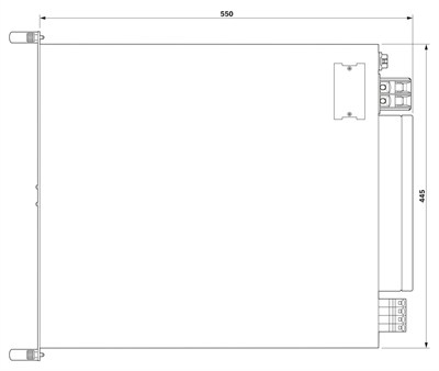Phoenix Contact 1232243 CHARX PS-M2/3AC/1000DC/30KW DC Güç Modülü 30 kW Hızlı Şarj