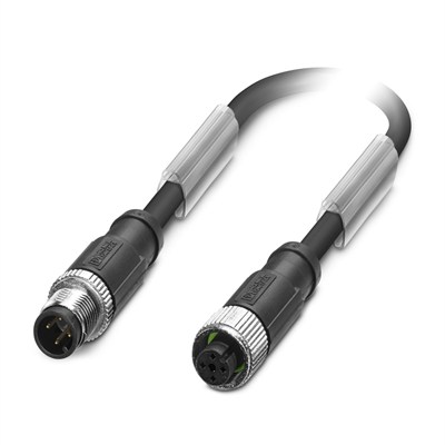 Phoenix Contact 1500871 SAC-4P-M12MS/3,0-PUR/M12FS SH | 4 Pin Sensör & Aktüatör Kablosu 3m