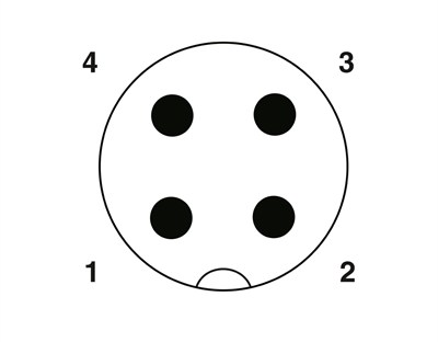 Phoenix Contact 1553899 | SAC-4P-M12MS/0,6-PUR/M12FSSHBK 4 Kutuplu Sensör/Aktüatör Kablosu
