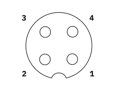 Phoenix Contact 1693526 SAC-4P- 3,0-PVC/M12FR Sensör Kablosu