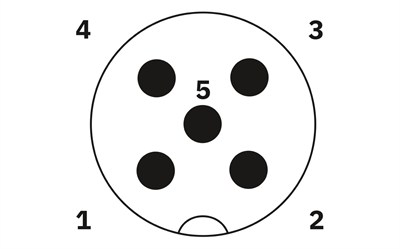 Phoenix Contact 1697140 SAC-5P-M12MS-M12FS -PVC/0,6 m  Sensör/aktüatör kablosu
