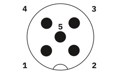 Phoenix Contact 1697166 SAC-5P-M12MS-M12FR-3L -PVC/1.0m  Sensör/aktüatör kablosu