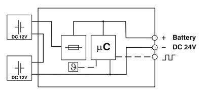 Phoenix Contact- 2320416 UPS-BAT/VRLA-WTR/24DC/13AH - Akü modülü