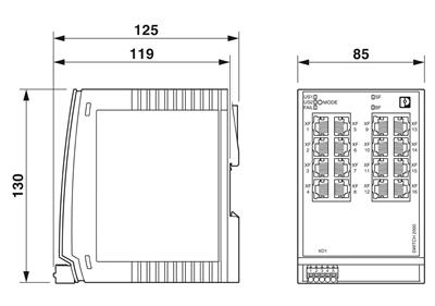 Phoenix Contact-2702904 FL SWITCH 2216 - Industrial Ethernet Switch