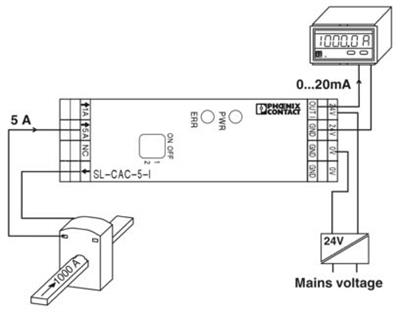 Phoenix Contact-2810625 Akım ölçüm transdüseri MACX MCR-SL-CAC- 5-I-UP