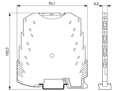 Phoenix Contact 2865007 MINI MCR-SL-U-UI-NC - Sinyal çevirici