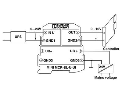 Phoenix Contact 2865007 MINI MCR-SL-U-UI-NC - Sinyal çevirici