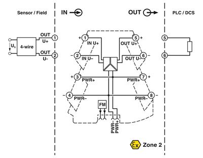 Phoenix Contact 2902043 MINI MCR-2-U-U-PT - Sinyal çevirici