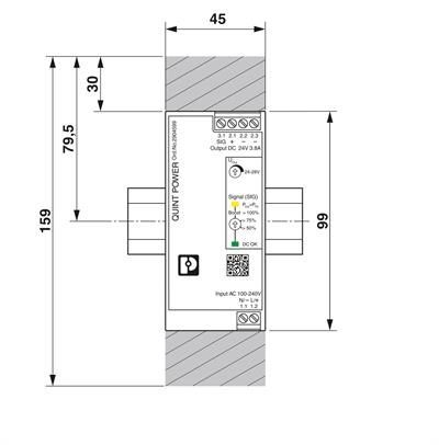 Phoenix Contact 2904599 QUINT4-PS/1AC/24DC/3.8/SC | 24V 3.8A 1 Faz Endüstriyel Güç Kaynağı | QUINT POWER Serisi | SFB Teknolojisi
