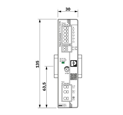 Phoenix Contact 1362785 TRIO3-PS/1AC/24DC/3/C2LPS - Güç kaynağı