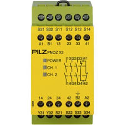 Pilz 774310 PNOZ X3 24VAC 24VDC 3n/o 1n/c 1so