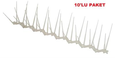 Plastik Kuş Konmaz Dikeni - Kuş Kondurmaz Tel Diken 10lu Paket