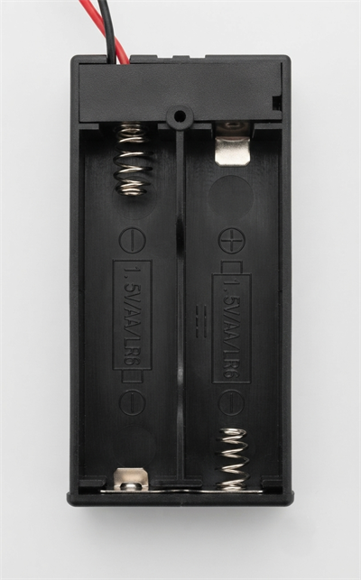 Powermaster IC-233C Kapaklı Switchli 2li AA Pil Yuvası