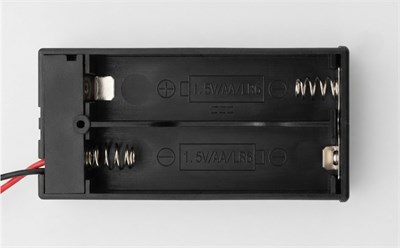 Powermaster IC-233C Kapaklı Switchli 2li AA Pil Yuvası