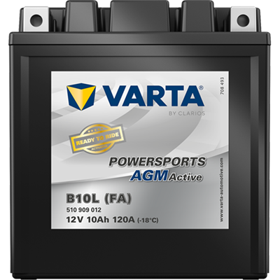 Powersports AGM Active 12V 10Ah 120 A – B10L (FA) | Motosiklet & ATV Aküsü