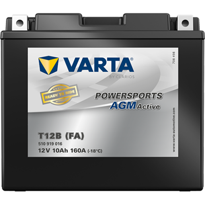 Powersports AGM Active 12V 10Ah 160 A – T12B (FA) | Motosiklet & ATV Aküsü