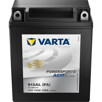 Powersports AGM Active 12V 12Ah 125 A – B12AL (FA) | Motosiklet & ATV Aküsü