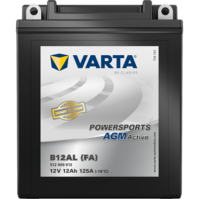 Powersports AGM Active 12V 12Ah 125 A – B12AL (FA) | Motosiklet & ATV Aküsü