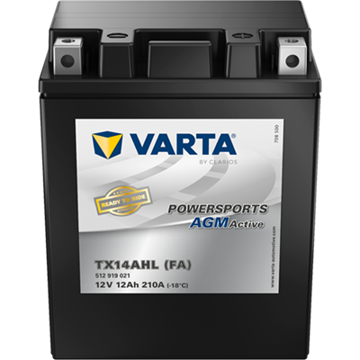 Powersports AGM Active 12V 12Ah 210 A – TX14AHL (FA) | Motosiklet & ATV Aküsü