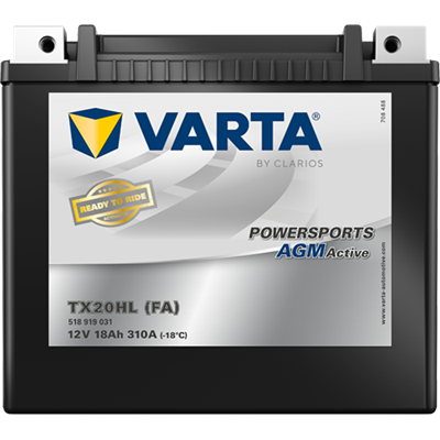 Powersports AGM Active 12V 18Ah 310 A – TX20HL (FA) | Motosiklet & ATV Aküsü