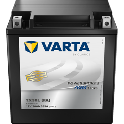 Powersports AGM Active 12V 30Ah 385 A – TX30L (FA) | Motosiklet & ATV Aküsü
