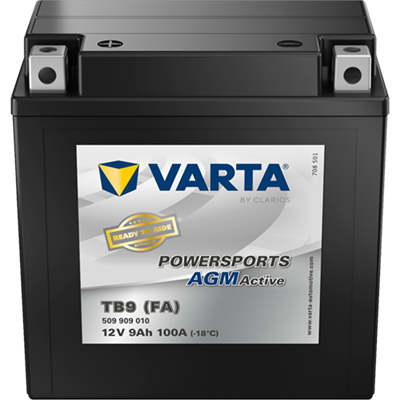 Powersports AGM Active 12V 9Ah 100 A – TB9 (FA) | Motosiklet & ATV Aküsü