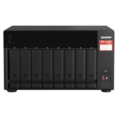 QNAP TS-873A-8G 8 Disk Yuvalı NAS | AMD Ryzen V1500B, 8GB DDR4, PCIe ve 2.5GbE