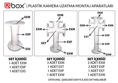 Kamera EXW Duvara Montaj (T) Uzatma Ayağı Dişi