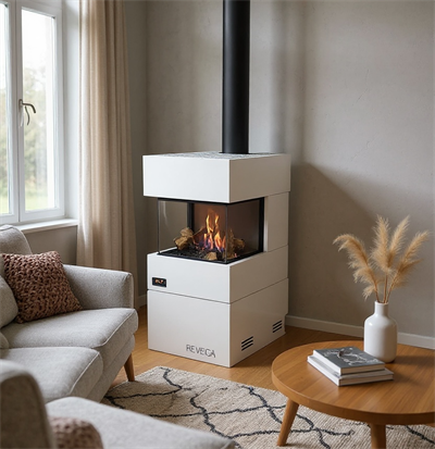 Revega H50UB Seramik Camlı Hermetik Doğalgazlı Şömine 5 Kw