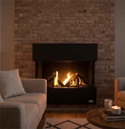 Revega H75Ab Seramik Camlı Hermetik Doğalgazlı Şömine 6Kw-850mm