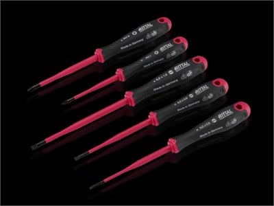 Rittal AS 4052210 Yalıtımlı Tornavida Seti 5 Parça 1000 V
