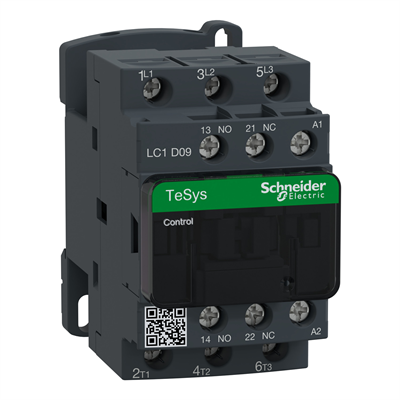 Schneider LC1D09B7 4 kW 9 A 3 Kutuplu 3 NO 24 V AC TeSys D Kontaktör