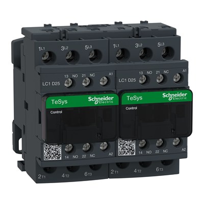 Schneider LC2D25E7 11 kW 25 A 3 Kutuplu 3 NO 48 V AC Dönüşlü Kontaktör