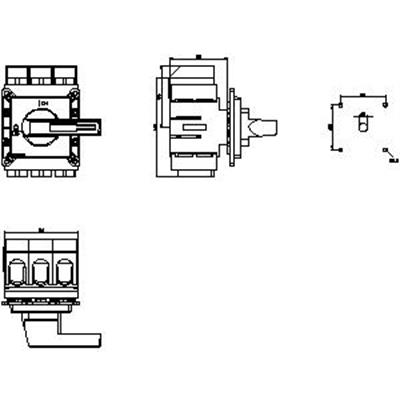 Siemens 3LD2405-0TK13 Emniyet Şalteri 3x250A. Sarı/Kırmızı
