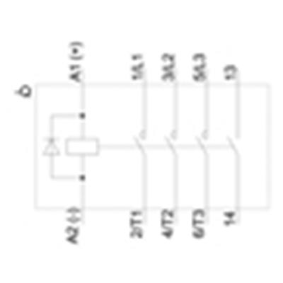 SIEMENS 3TG1010-0BB4 Mini Kontaktör 8.4A 24V DC 4kW 4NO