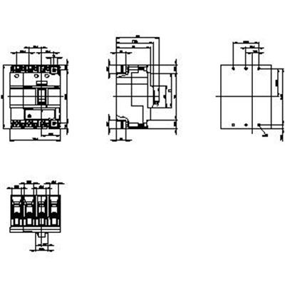 Siemens 3VA1180-4EE46-0AA0 Kompakt Şalter 80A. 36 kA TM220 4K