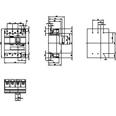 Siemens 3VA1463-5EF42-0AA0 Kompakt Şalter 630A. 55 kA TM240 4K
