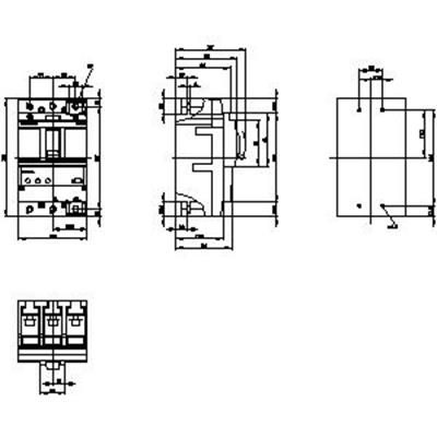 Siemens 3VA2116-5HL32-0AA0 Kompakt Şalter 160A. 55 kA ETU320