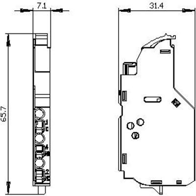 Siemens 3VA9988-0AB12 Trip/Alarm Kontağı 1 Enversör Tas