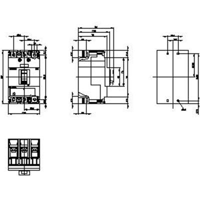 Siemens 3VM1112-3EE32-0AA0 Kompakt Şalter 125A. 25kA TM220
