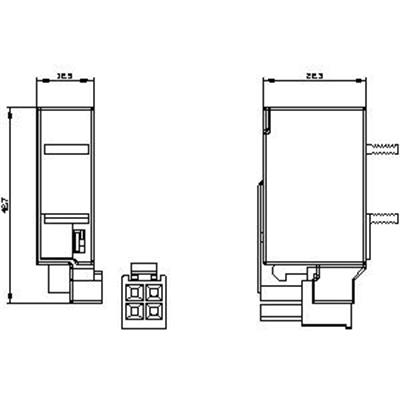 Siemens 3VW9727-0AB11 Tas-Trip/Alarm Kontağı 1 Enversör