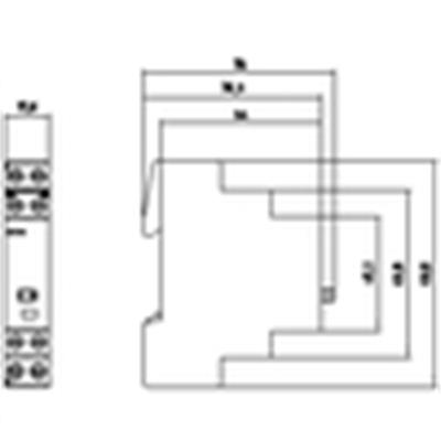 Siemens 5TT4101-0 Darbe Akım Anahtarı 16A. 230V Ac 1 Na