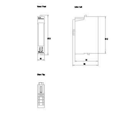 Siemens 6ES7132-4BF00-0AA0 ET200S 8DO DC24V/0,5A Dijital Output Modülü-KUTUSUZ