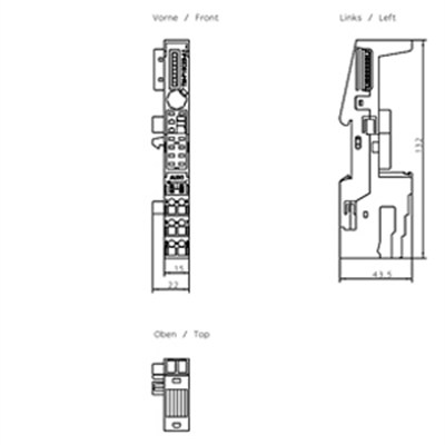 Siemens 6ES7193-4CC30-0AA0 ET200S TM-P15C23-A1 2x3 Terminal Modülü-KUTUSUZ