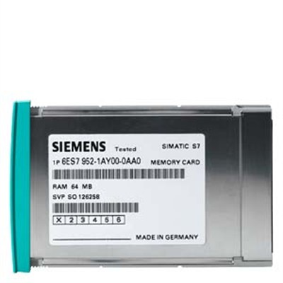 Siemens 6ES7952-1AS00-0AA0 RAM Memory Card 16MB SIMATIC S7-400 Hafıza Kartı